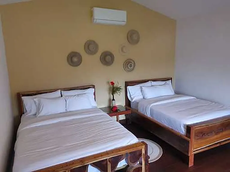 Cabin room with two double beds